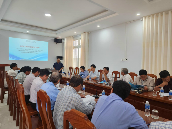 Hội thảo Khoa học cấp Tỉnh: Lấy ý kiến về hạn ngạch khai thác trong vùng biển tỉnh Ninh Thuận quản lý