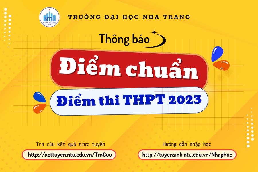 ĐIỂM CHUẨN TRÚNG TUYỂN - Phương thức điểm thi THPT 2023